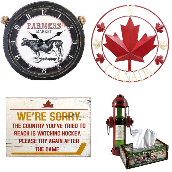 Gifts and Decor (Clocks, Wine Holders, Piggy Banks and More)